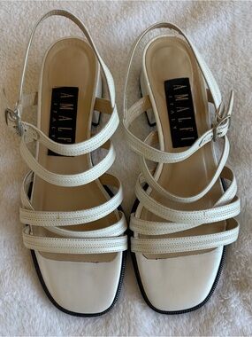 Amalfi White Multi-Strap Slingback Sandals | 6
